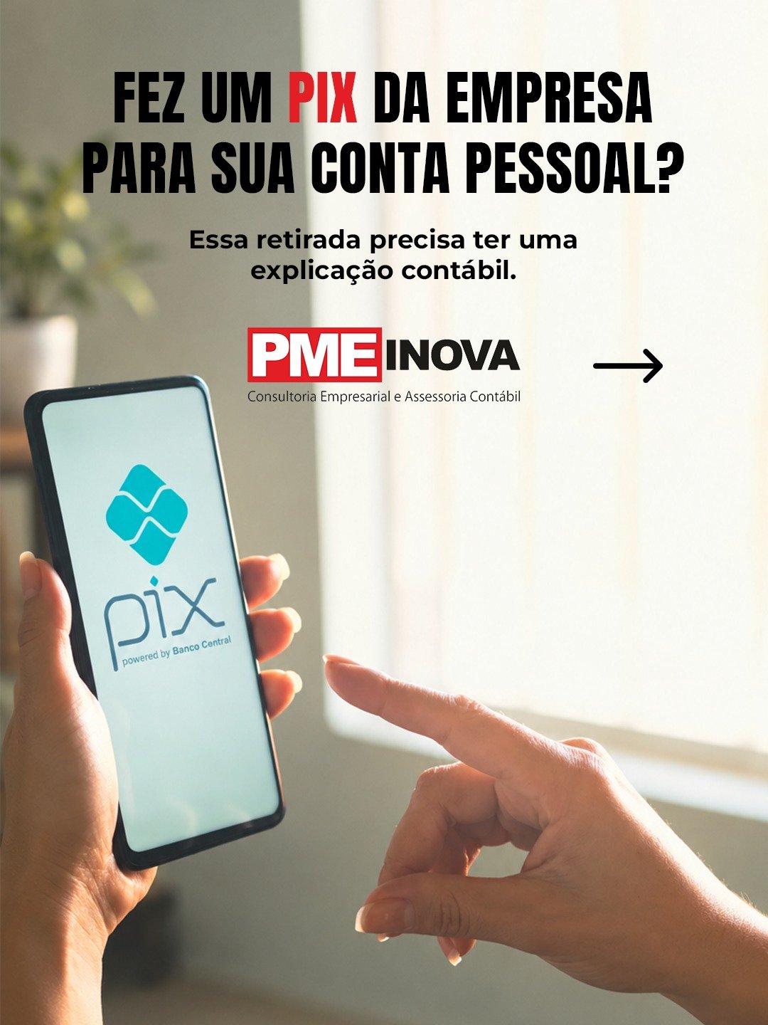 “É minha empresa, então posso simplesmente transferir o dinheiro para minha conta.”Na prática, não deveria funcionar assim.O dinheiro que sai da empresa para o sócio precisa estar corretamente identificado e registrado.Pró-labore é uma coisa. Distribuição de lucros é outra.Quando tudo é tratado apenas como “retirada”, a empresa perde organização financeira e contábil e pode criar problemas que só aparecem mais tarde.Conta da empresa é da empresa. Conta pessoal é pessoal.Essa separação é básica para uma gestão saudável.